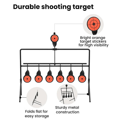 Resetting Target Black 40 x 34 x 53 cm Steel