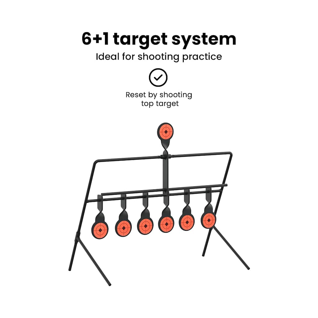 Resetting Target Black 38 x 20 x 33.5 cm Steel