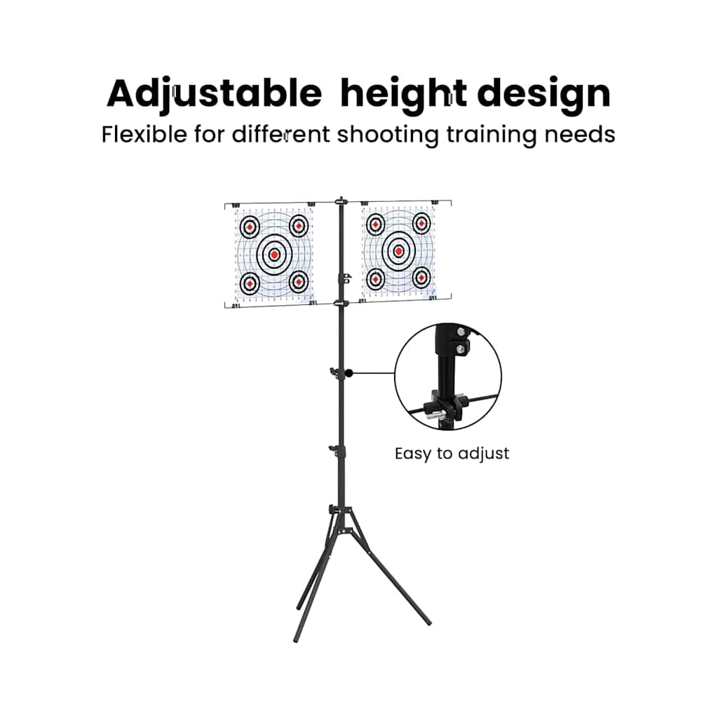Target Stand Folding Black and White 82.5 x 51 x 150 cm Metal