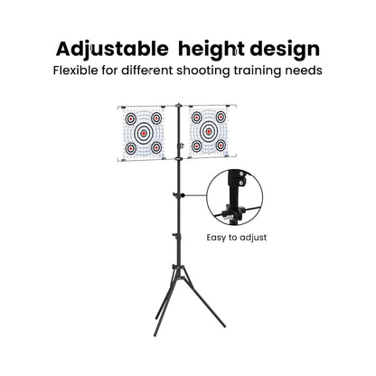 Target Stand Folding Black and White 82.5 x 51 x 150 cm Metal