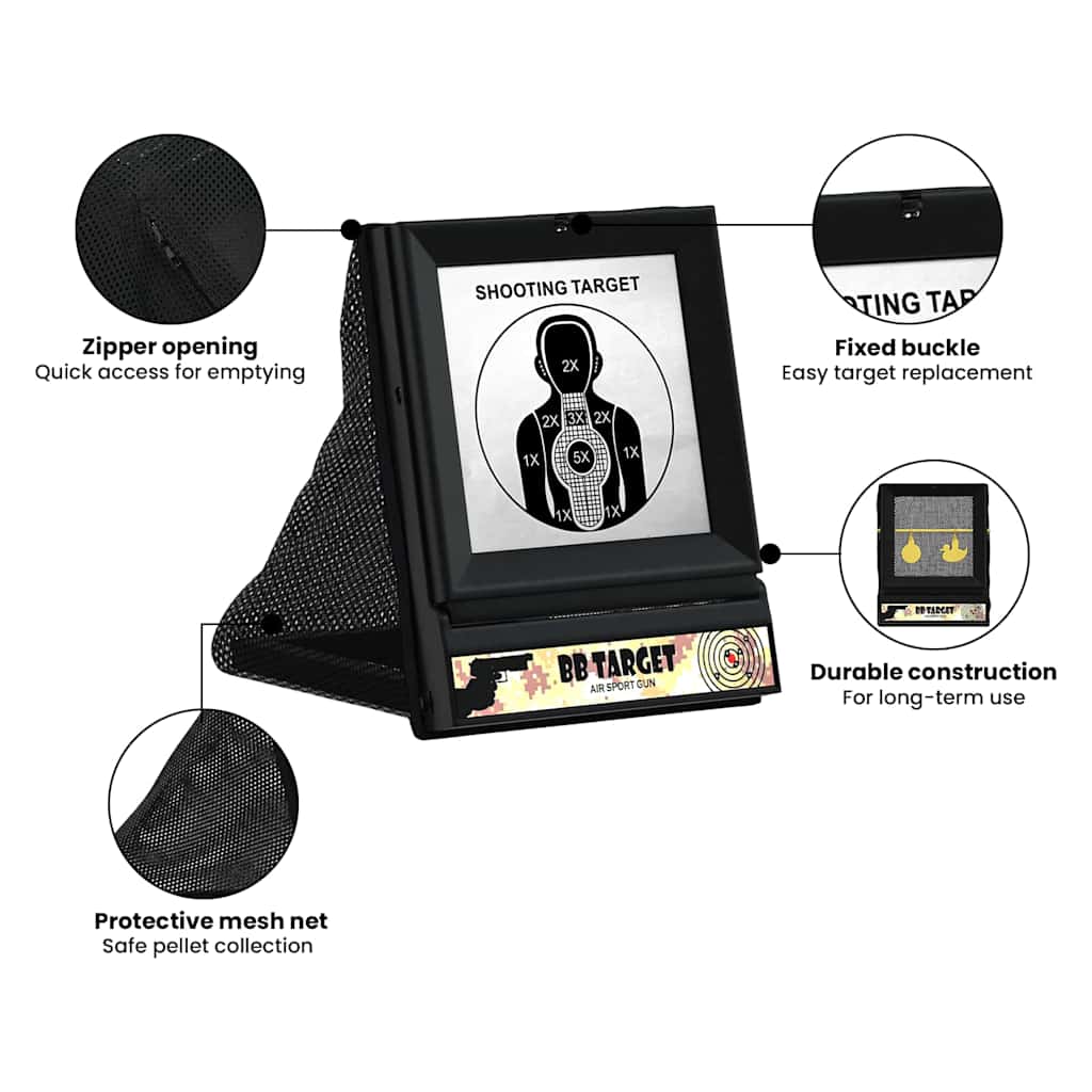 Airsoft Target Black 19 x 26 x 25 cm Plastic