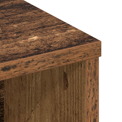 Headboard Cabinet Old Wood 220 x 19 x 101.5 cm Engineered Wood
