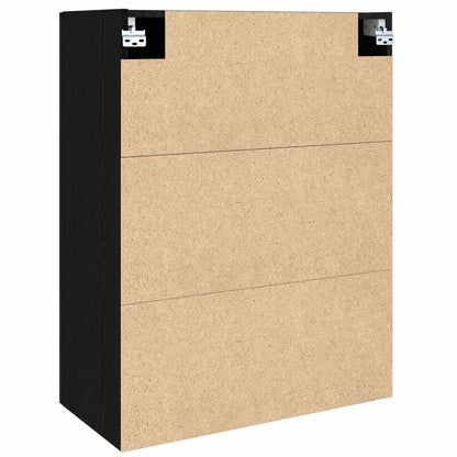 Wall Cabinet Black Oak 69.5 x 34 x 90 cm Engineered Wood
