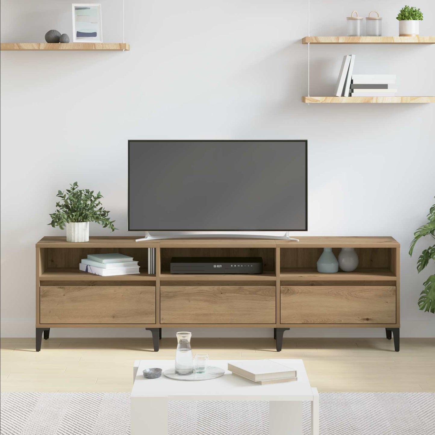 TV Cabinet 150 x 30 x 45 cm Artisan Oak