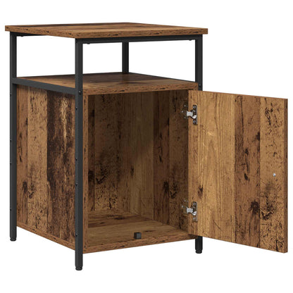 Bedside Cabinet with Drawer Old wood Engineered Wood
