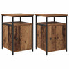 Bedside Cabinet 2 pcs Old wood Engineered Wood