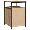 Bedside Cabinet Artisan oak Engineered Wood