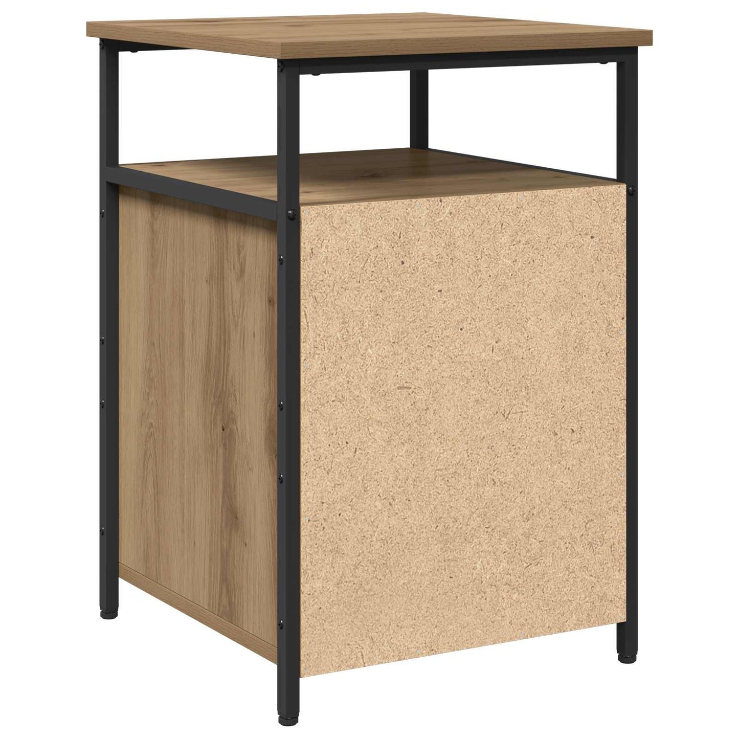 Bedside Cabinet with Drawer Artisan oak Engineered Wood