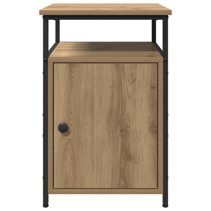 Bedside Cabinet with Drawer Artisan oak Engineered Wood