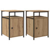 Bedside Cabinet 2 pcs Artisan oak Engineered Wood