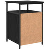 Bedside Cabinet Black oak Engineered Wood