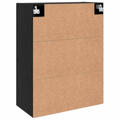 Wall Cabinet Black Oak 69.5 x 34 x 90 cm Engineered Wood