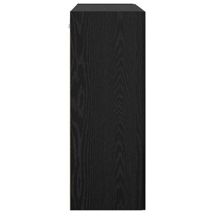 Wall Mounted Cabinet Black oak 69.5 x 34 x 90 cm