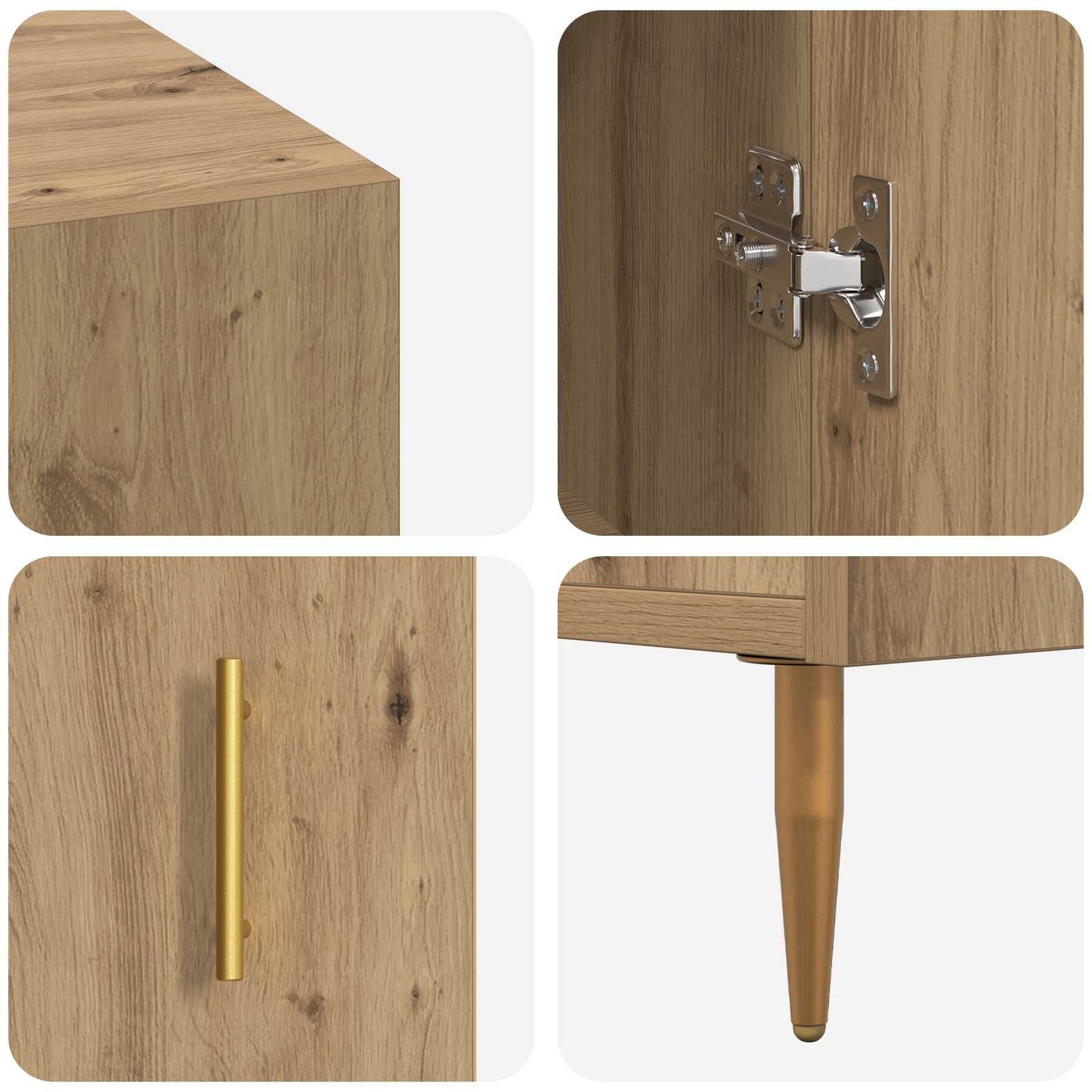 Desk Artisan oak Engineered wood 140 x 50 x 75 cm