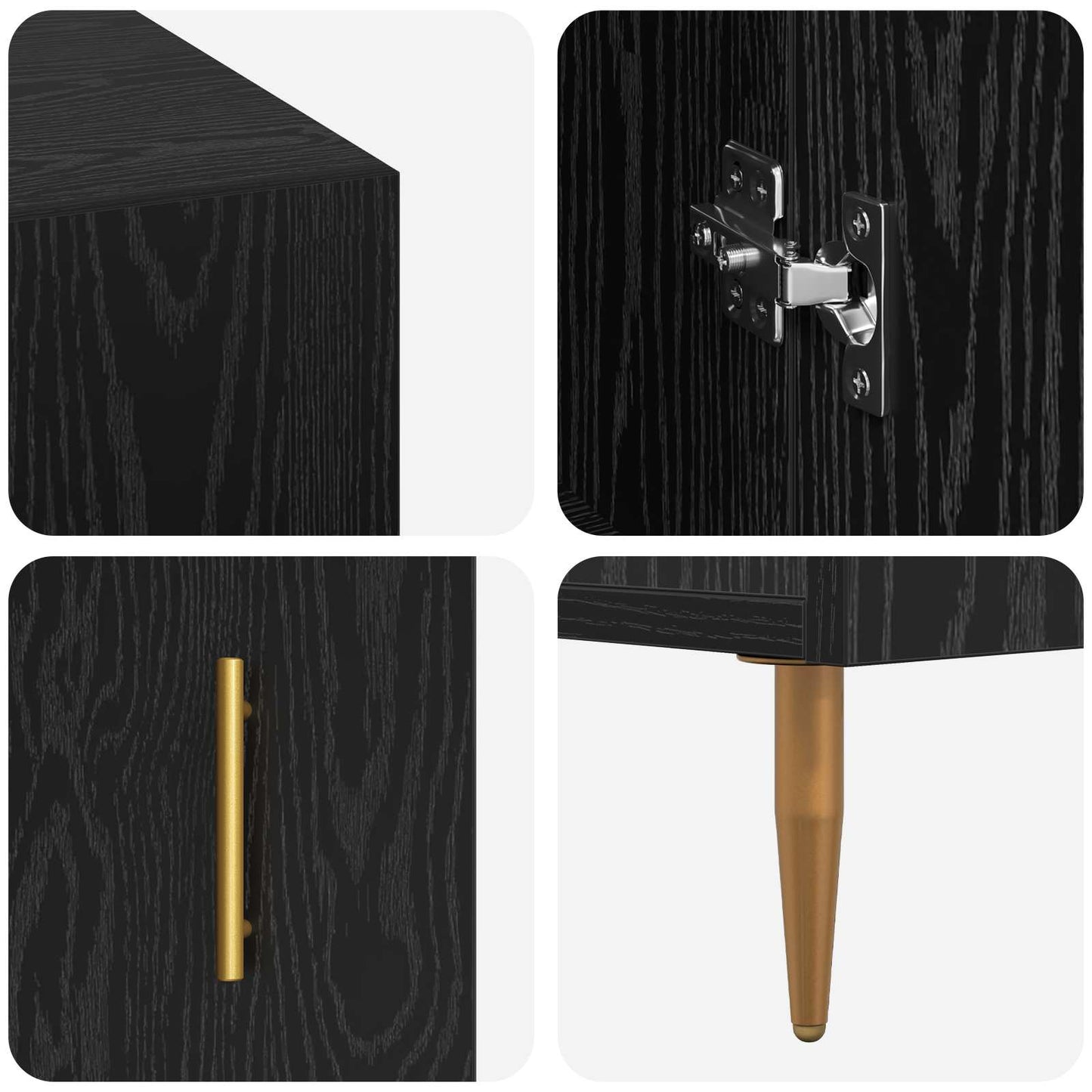 Desk with Shelf Black oak 140 x 50 x 75 cm Engineered wood