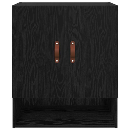 Wall Cabinet Black oak 60 x 31 x 70 cm Engineered wood