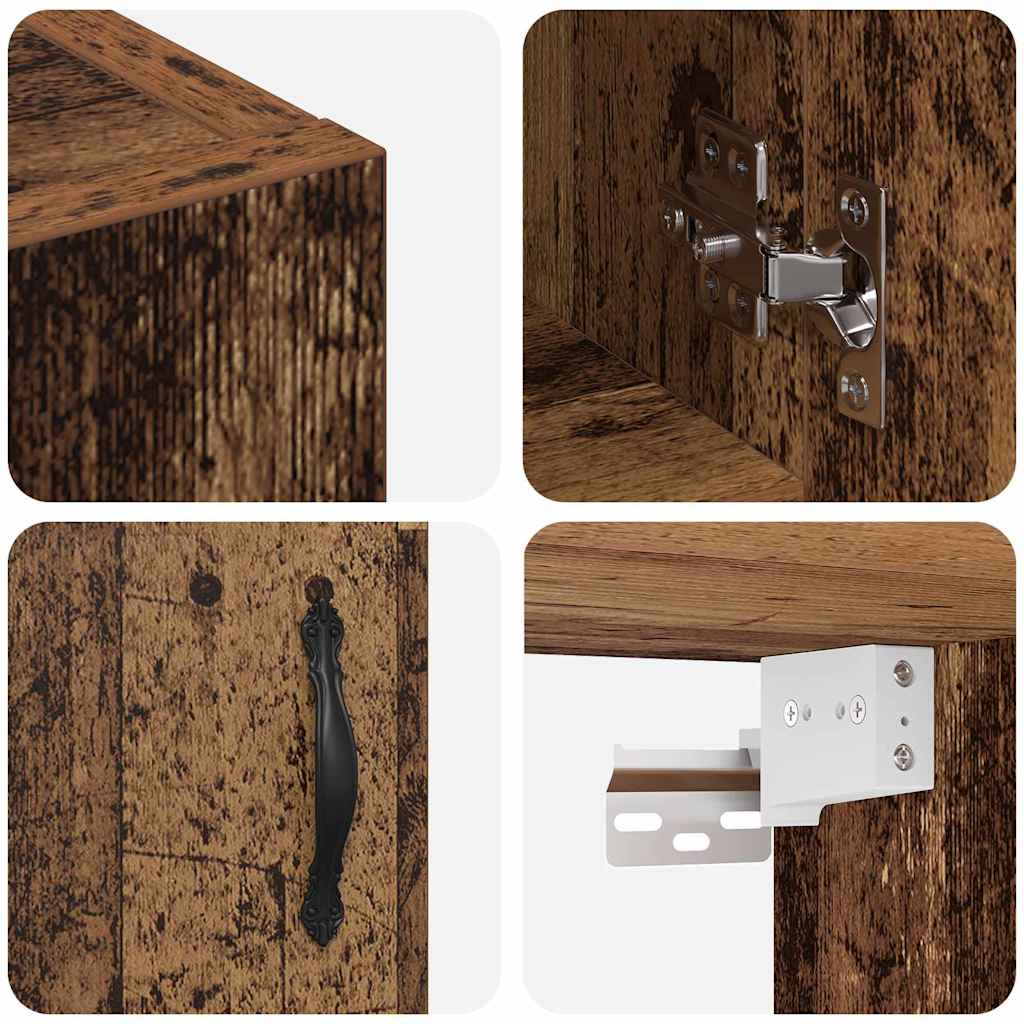 Wall-Mounted Cabinet Old Wood 60 x 31 x 70 cm Engineered Wood