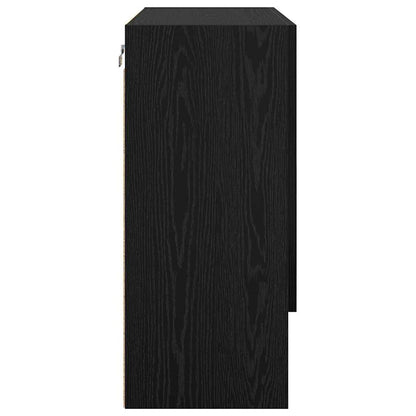 Wall-Mounted Cabinet Black Oak 60 x 31 x 70 cm Engineered Wood