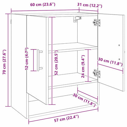Wall Cabinet Old wood 60 x 31 x 70 cm Engineered wood