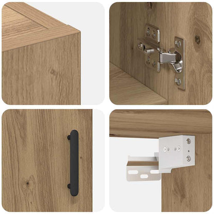 Wall Cabinet Artisan oak 60 x 31 x 70 cm Engineered wood