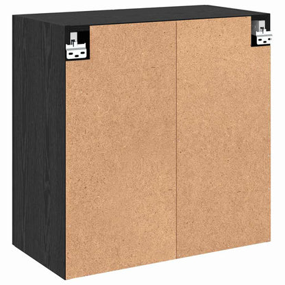 Wall-Mounted Cabinet Black Oak 60 x 31 x 60 cm Engineered Wood