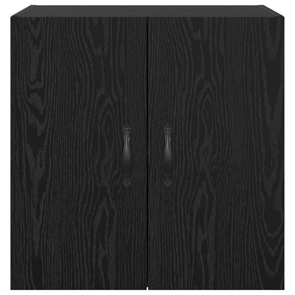 Wall-Mounted Cabinet Black Oak 60 x 31 x 60 cm Engineered Wood