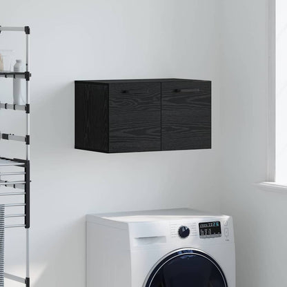 Wall Cabinet Black oak 60 x 36.5 x 35 cm Engineered wood