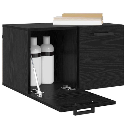 Wall Cabinet Black oak 60 x 36.5 x 35 cm Engineered wood