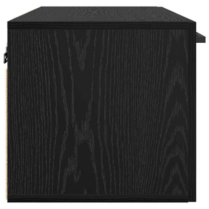 Wall Cabinet Black oak 60 x 36.5 x 35 cm Engineered wood
