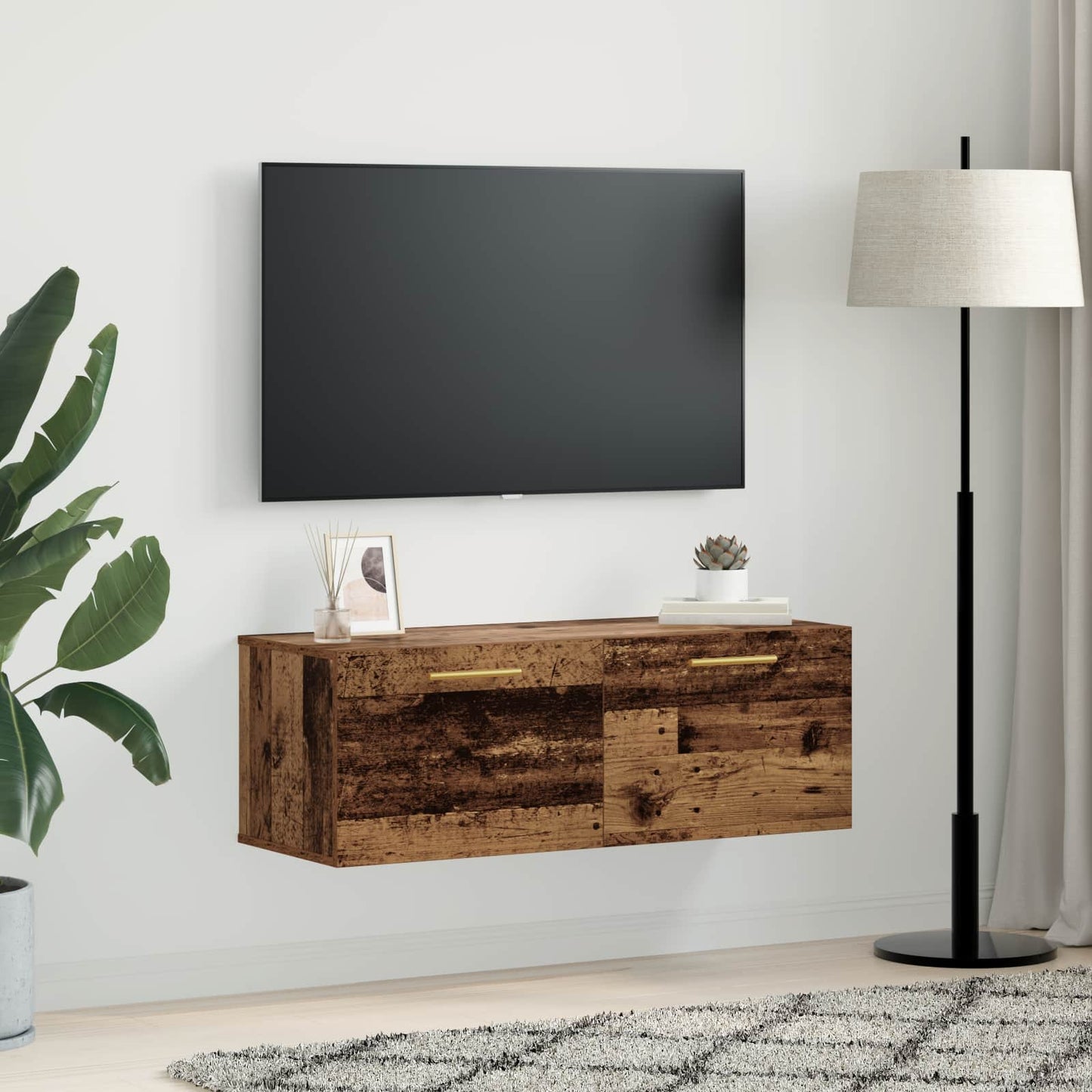 Wall Cabinet Old wood 100 x 36.5 x 35 cm Engineered wood