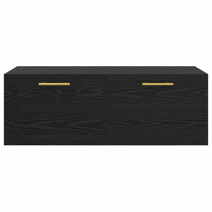 Wall Cabinet Black oak 100 x 36.5 x 35 cm Engineered wood