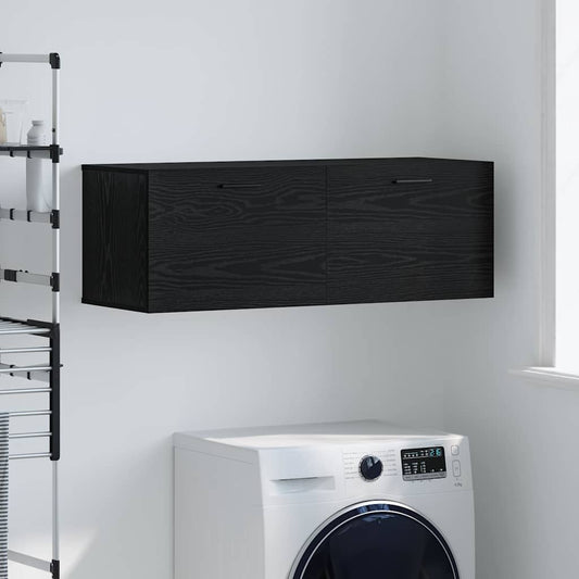 Wall Cabinet Black oak 100 x 36.5 x 35 cm Engineered wood