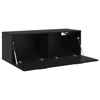 Wall Cabinet Black oak 100 x 36.5 x 35 cm Engineered wood