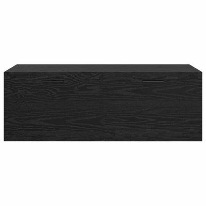 Wall Cabinet Black oak 100 x 36.5 x 35 cm Engineered wood