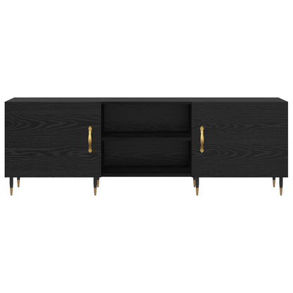 TV Cabinet Black oak 150 x 30 x 50 cm Engineered wood