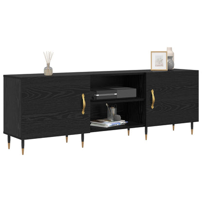 TV Cabinet Black oak 150 x 30 x 50 cm Engineered wood