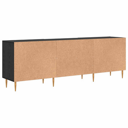 TV Cabinet Black oak 150 x 30 x 50 cm Engineered wood