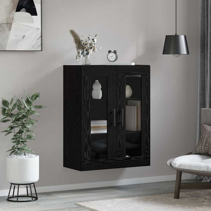 Wall Mounted Cabinet Wall-mounted Black oak 69.5 x 34 x 90 cm