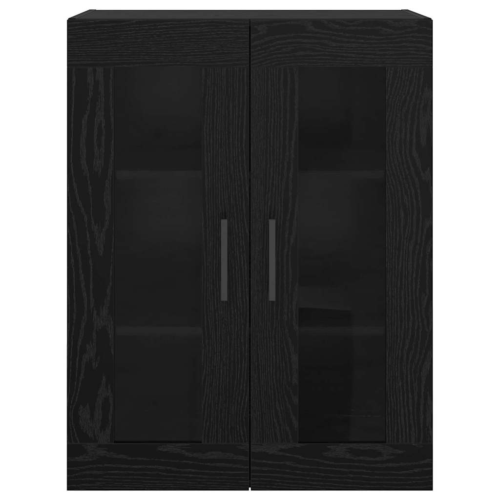 Wall Mounted Cabinet Wall-mounted Black oak 69.5 x 34 x 90 cm