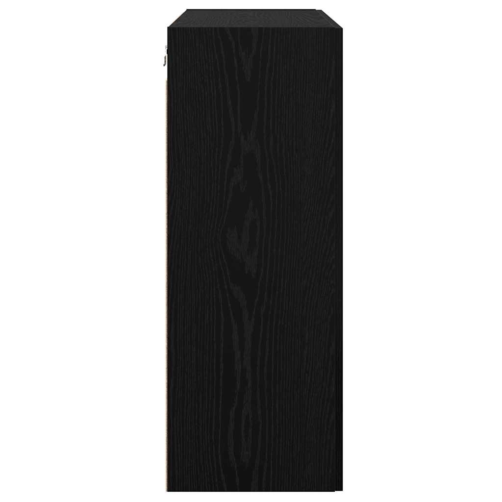 Wall Mounted Cabinet Wall-mounted Black oak 69.5 x 34 x 90 cm