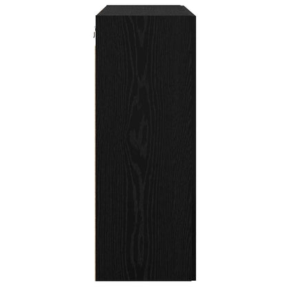 Wall Mounted Cabinet Wall-mounted Black oak 69.5 x 34 x 90 cm