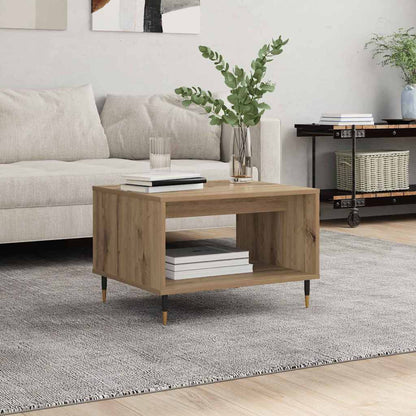 Coffee Table Artisan oak 60 x 50 x 40 cm Engineered wood