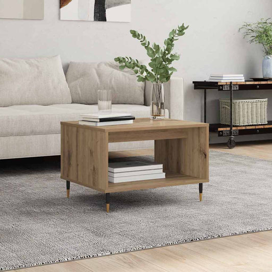 Coffee Table Artisan oak 60 x 50 x 40 cm Engineered wood