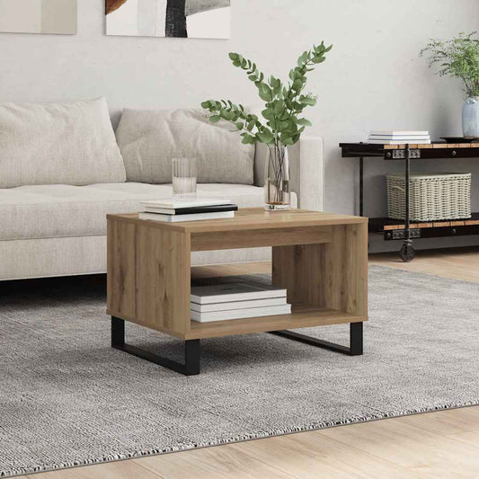 Coffee Table Artisan oak 60 x 50 x 40 cm Engineered wood