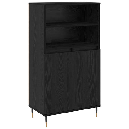 Highboard Black 60 x 36 x 110 cm Engineered wood