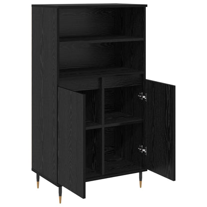 Highboard Black 60 x 36 x 110 cm Engineered wood