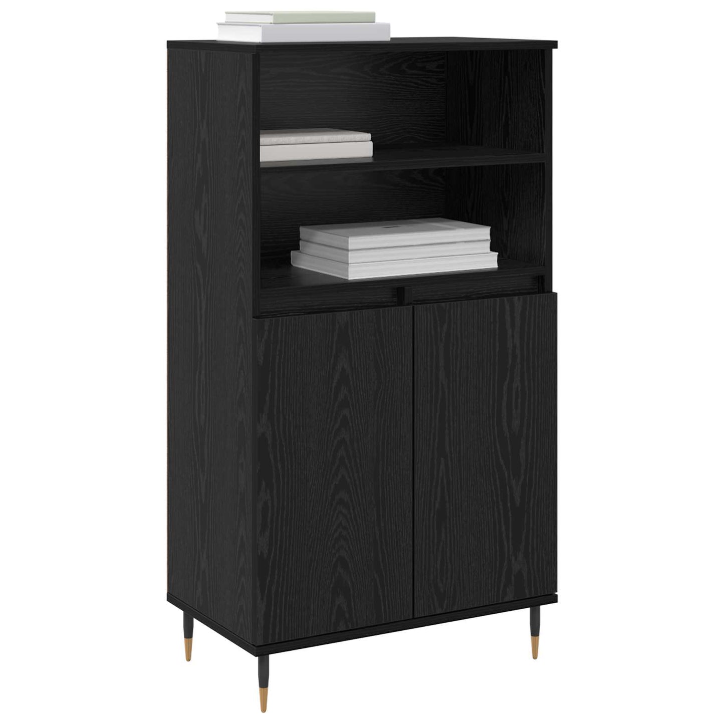 Highboard Black 60 x 36 x 110 cm Engineered wood