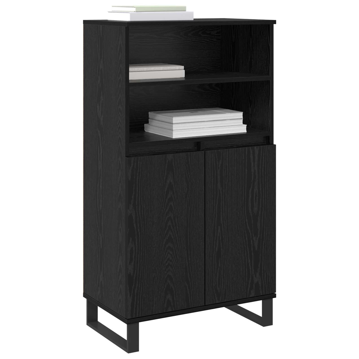 Highboard Black 60 x 36 x 110 cm Engineered wood