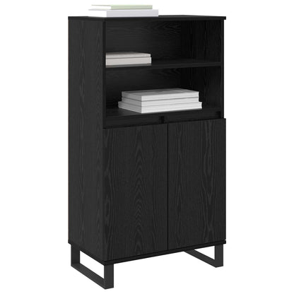 Highboard Black 60 x 36 x 110 cm Engineered wood