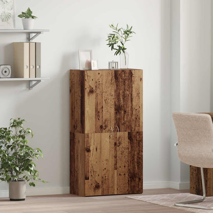 Office Cabinet Old Wood 60 x 32 x 115 cm Engineered Wood